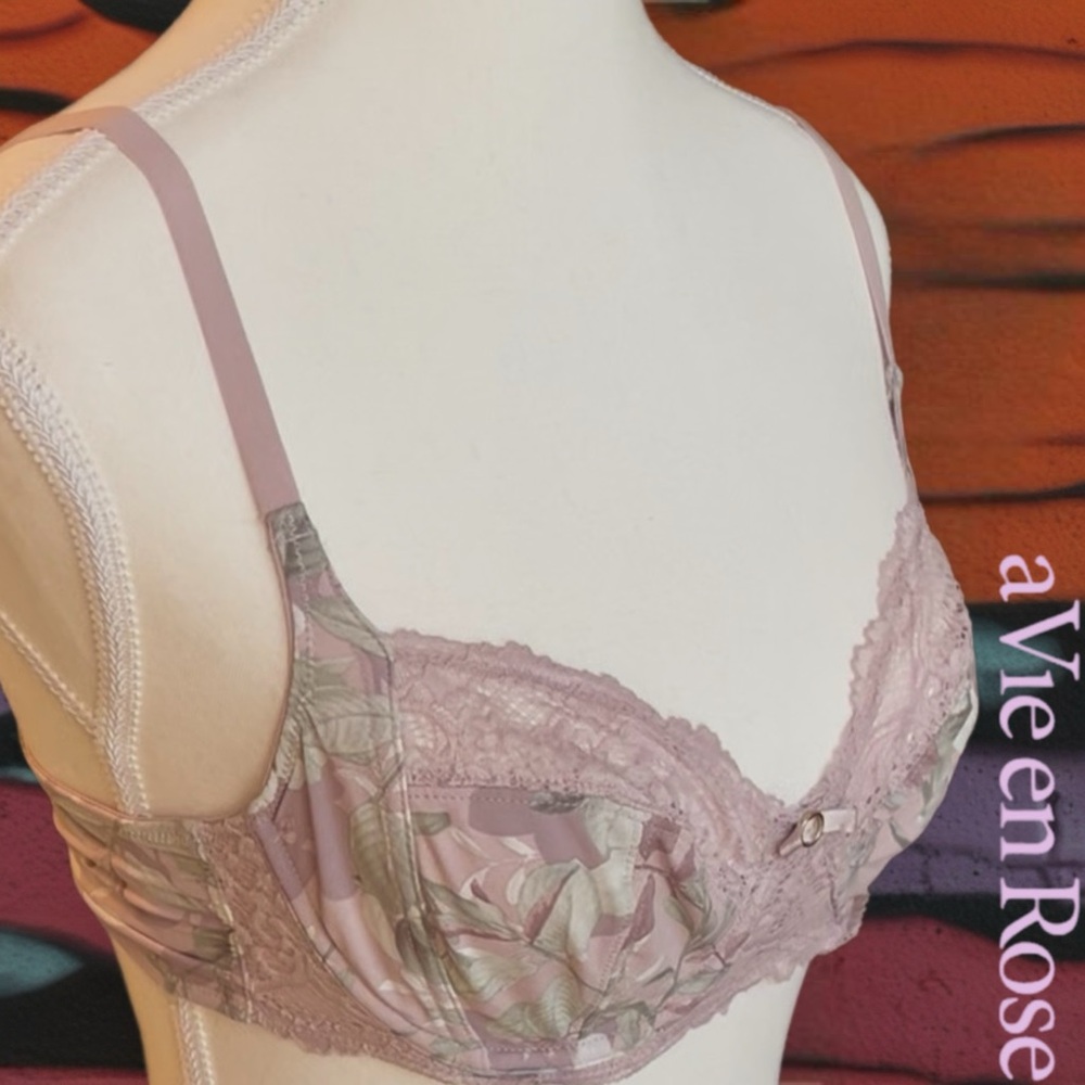 🌺La Vie En Rose Floral Lace Bra - Picture 3 of 12